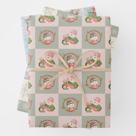 Fest gefeiertes Weihnachtswrapping Paper Geschenkpapier Set (Beispiel)