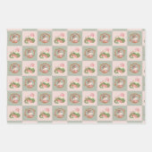 Fest gefeiertes Weihnachtswrapping Paper Geschenkpapier Set (Vorderseite)