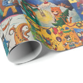 Fest gefrorenes Papier für Katzen 1 Geschenkpapier (Rolleneckpunkt)