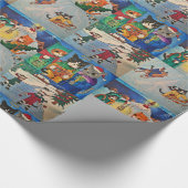 Fest gefrorenes Papier für Katzen 4 Geschenkpapier (Ecke)