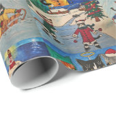 Fest gefrorenes Papier für Katzen 4 Geschenkpapier (Rolleneckpunkt)