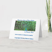 fest gewurzelt feiertagskarte (Rückseite)