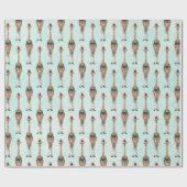 FEST-GIRAFFE-Wrackpapier Geschenkpapier (Flach)