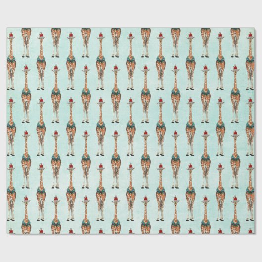 FEST-GIRAFFE-Wrackpapier Geschenkpapier (Flach)