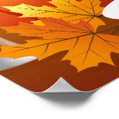 Fest glückliches Erntedankfest Poster (Ecke)