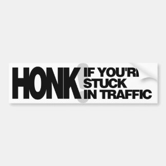 Fest im Verkehr (Schwarzes) Autoaufkleber