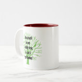 Fest in meinem Stammbaum Zweifarbige Tasse (Vorderseite Links)