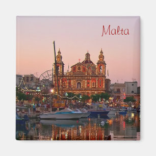 Fest in Msida, einem Dorf in Malta Magnet