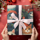 Fest Katzen Urlaubspapier Geschenkpapier