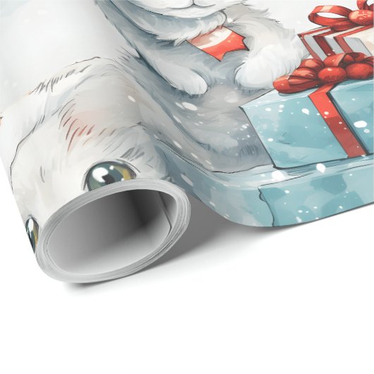 Fest katzenförmiges Packpapier (Rolleneckpunkt)