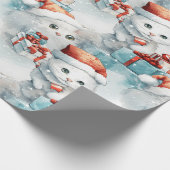 Fest katzenförmiges Packpapier (Ecke)