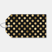 Fest La Golden Polka Dot Holiday Geschenkanhänger (Rückseite Horizontal)