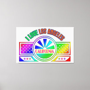 "Fest Los Angeles" Canvas Print Leinwanddruck