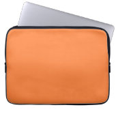 Fest Mango Orange Farbdekor zum Anpassen Laptopschutzhülle (Vorderseite)