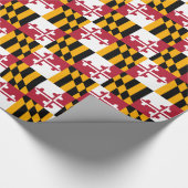 Fest-Maryland-Staatsflagge Geschenkpapier (Ecke)