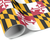 Fest-Maryland-Staatsflagge Geschenkpapier (Rolleneckpunkt)