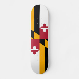 Fest-Maryland-Staatsflagge Skateboard