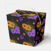 Fest-Masquerade-Masken-Abholspieß Geschenkschachtel (Rückseite)