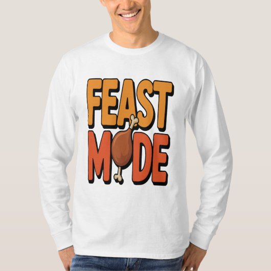 Fest Mode Erntedank Funny Turkey Leg Urlaub T-Shirt (Vorderseite)