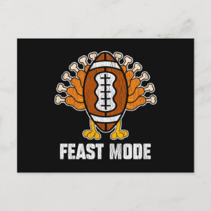 Fest Mode Erntedank Türkei Fußball Lover Geschenk Postkarte