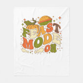 Fest Mode on, Thankgiving-Kostüm Fleecedecke (Vorderseite)