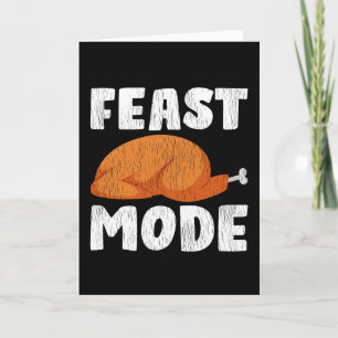 Fest-Modus Fette Huhn-Weihnachten Lustiges Ernteda Karte