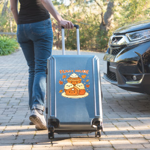 Fest-Modus - Niedliche Herbst-Komfort-Lebensmittel Aufkleber