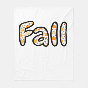 Fest-Modus - Niedliche Herbst-Komfort-Lebensmittel Fleecedecke