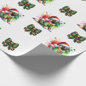 Fest Mops Wrapping Paper - Christmas Dog Delight Geschenkpapier (Ecke)