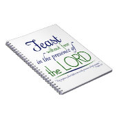 "Fest ohne Furcht in der Gegenwart des Herrn" Notizblock (Rechte Seite)