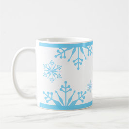 Fest Pastel Blue Snowflake Tasse