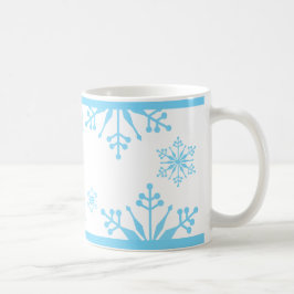 Fest Pastel Blue Snowflake Tasse