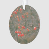 Fest Rotes Sparkling Berries Naturerlebnis Foto Ornament (Vorderseite)