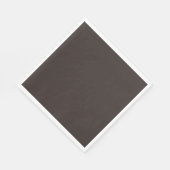 fest, Schlicht, Walnussbraun, Serviette (Ecke)