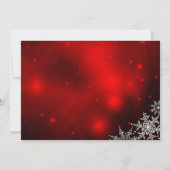 Fest Sparkle Xmas Weihnachten Party einladen Einladung (Rückseite)