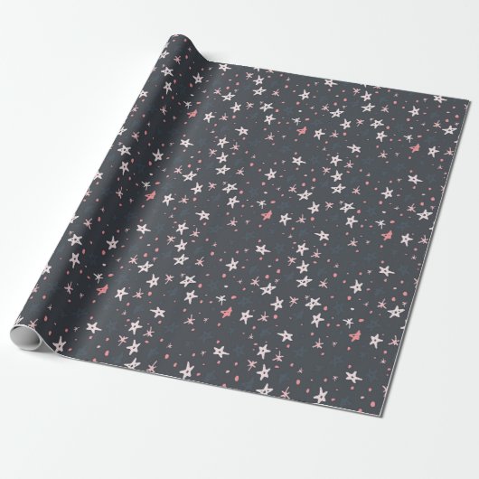 Fest Stars Wrapping Paper Geschenkpapier (Ungerollt)