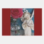 Fest- und farbenfrohe Papierblätter Geschenkpapier Set (Vorderseite 3)