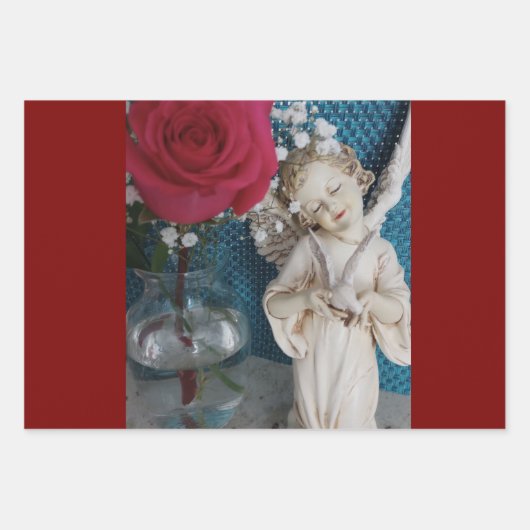 Fest- und farbenfrohe Papierblätter Geschenkpapier Set (Vorderseite 3)