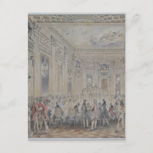 Fest von Madame du Barry für Louis XV Postkarte