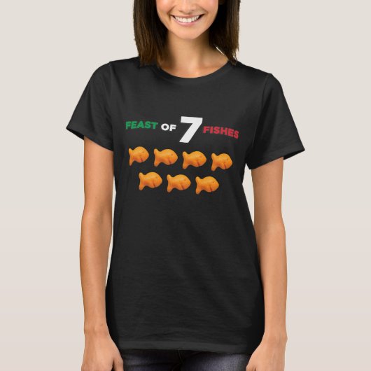 Fest von sieben Fischen Weihnachten T-Shirt (Vorderseite)