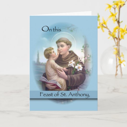 Fest von St Anthony, blau Karte (Gelbe Blume)