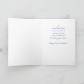 Fest von St. Clare von Assisi, blau Karte (Innenseite)