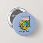 Fest von St. David Daffodils Button (Vorne & Hinten)