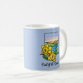 Fest von St. David Daffodils Kaffeetasse (VorderseiteRechts)