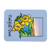 Fest von St. David Daffodils Magnet (Horizontal)