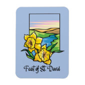 Fest von St. David Daffodils Magnet (Vertikal)