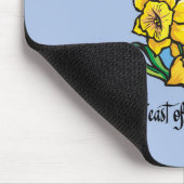 Fest von St. David Daffodils Mousepad (Ecke)