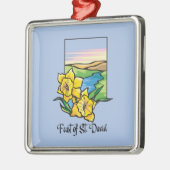 Fest von St. David Daffodils Ornament Aus Metall (Links)