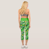 Fest von St. Patrick Pattern Capri Leggings (Rückseite)