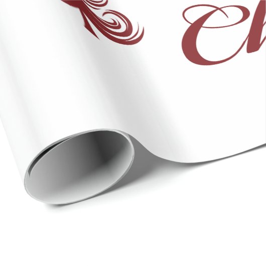 Fest Weihnachtsbaum Schneeflocken Geschenk Wrap Geschenkpapier (Rolleneckpunkt)